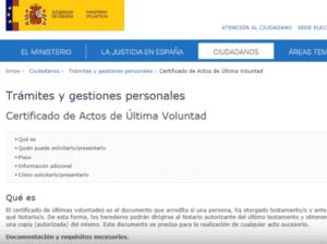 cómo solicitar ultimas voluntades